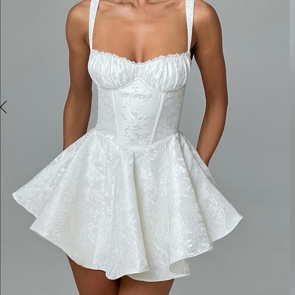 Babyboo Emelie Playsuit Dress - Ivory